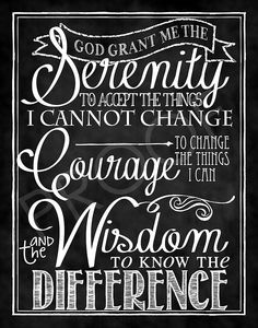 Serenity Prayer - AA