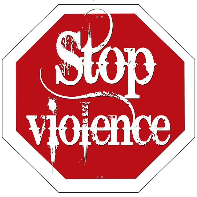 stop violence signage